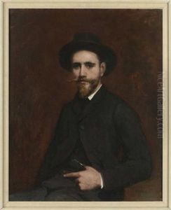 Autoportrait Presume Du Peintre by Gustave Colin