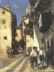 Rue Animee Au Pays Basque