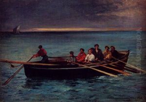 Marins Basques Dans Le Golfe De Gascogne by Gustave Colin