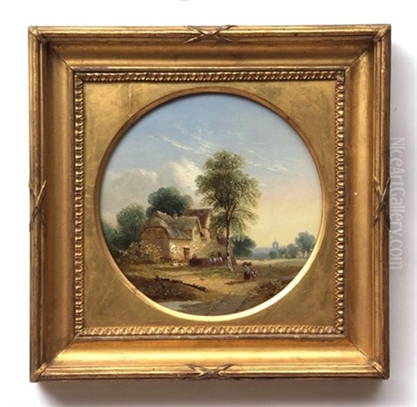 Landscape With Mother And Child Before A Cottage - view 1