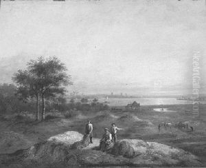 Field Activity At Sunrise