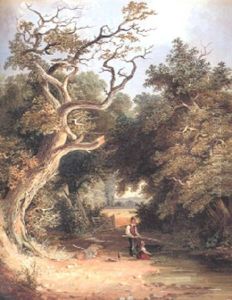 Anglers In A Wooded Landscape