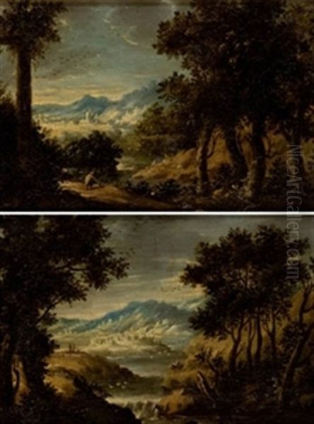 Paisajes Con Figuras Y Arquitecturas (pair) - view 1