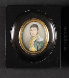 Portrait D'un Officier De Dragons, Portant L'etoile De La Legion D'honneur. Premier Empire by Louis Antoine Collas