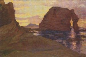 Rochers A Hendaye by Michel Auguste Colle