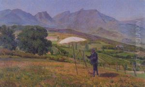 Victor Prouve Painting Near Chambery Victor Prouve Painting Near Chambery