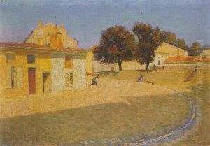 Le Village De Champigneulles Sous Le Soleil by Michel Auguste Colle