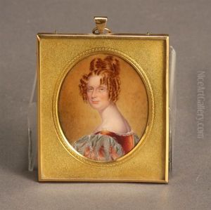 Miniature Portrait Of A Lady by Henry Collen
