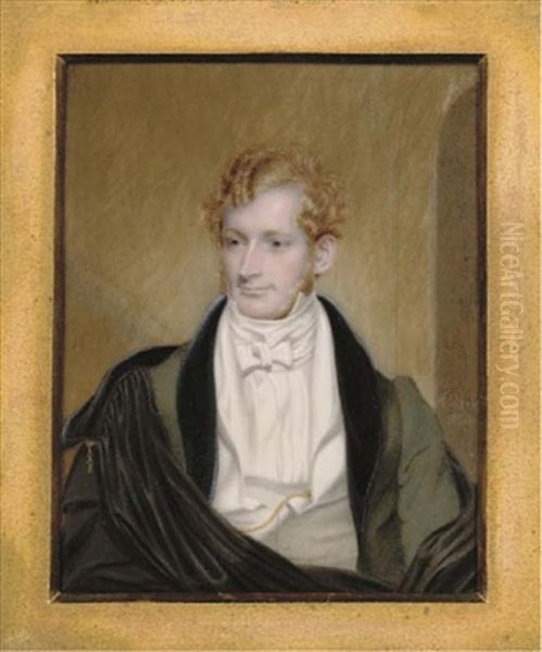 Mr F. Tracy, In Green Coat With Black Collar, Black Cloak - view 1