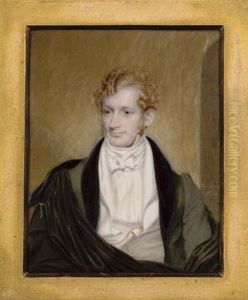 Mr. F. Tracy, Seated In Green Coat With Black Velvet Collar, White Waistcoat And Gold Watch Chain, A Black Cloak Over His Shoulders Mr. F. Tracy, Seated In Green Coat With Black Velvet Collar, White Waistcoat And Gold Watch Chain, A Black Cloak Over His Shoulders