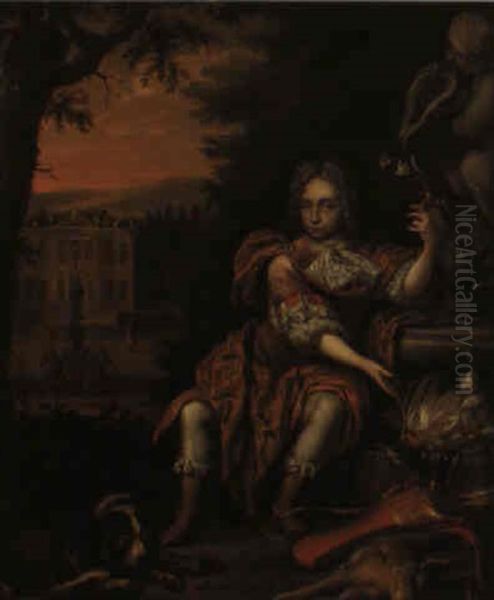 A Young Man With Trophies Of The Chase - view 1