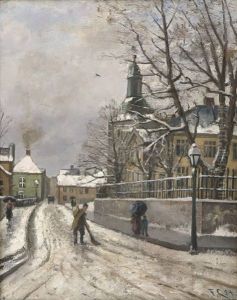 Bergens Katedralskole Og Domkirken by Fredrik Jonas Lucian Botfield Collett