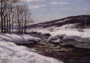 Mesnas Utlop I Mjosa by Fredrik Jonas Lucian Botfield Collett