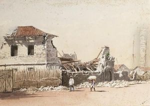 The Government Tobacco Warehouses After The 1863 Earthquake, Manila, Philippines