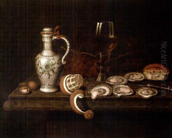 Stilleben Mit Krug Und Austern - view 1
