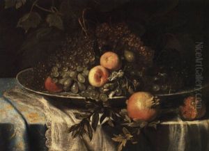 Nature Morte Aux Pieces D'orfevrerie Et Instruments De Musique by Edward Collier
