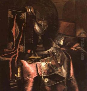 Ein Vanitas-stilleben Mit Nautiluspokal