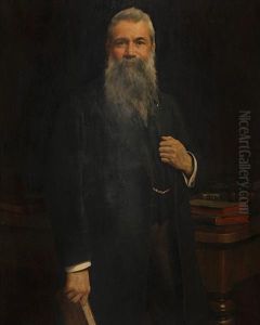 Portrait Of A Gentleman In His Library
