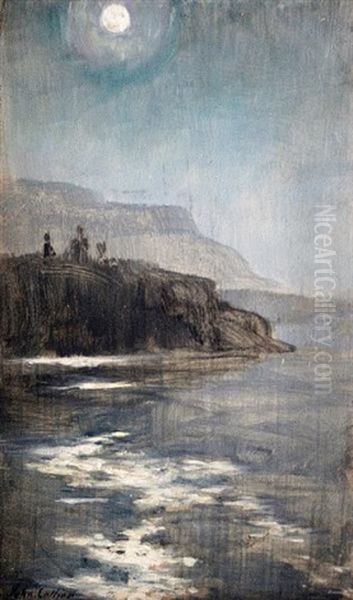 A Moonlit Coastline - view 1