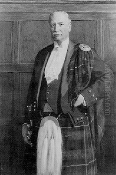 Portrait Of Sir George W. Paton Wearing A Kilt - view 1