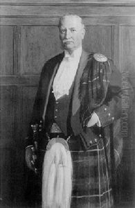 Portrait Of Sir George W. Paton, Standing Three-quarter Length, Wearing Kilt
