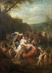A Bacchanale by Hyacinthe Collin de Vermont