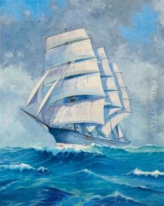 The Training Ship "abraham Rydberg" by Alfred Collin