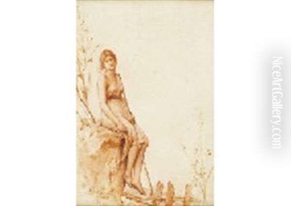Seulette Aux Champs, Chloe Etait Assise - view 1