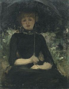 Femme Avec Un Parasol by Louis Joseph Raphael Collin