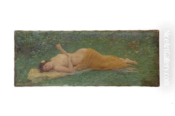 Nu Allonge Sur L'herbe - view 1