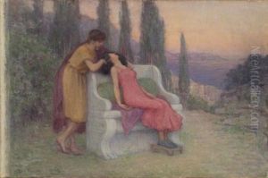 Scene Mythologique (preparatory Study) by Louis Joseph Raphael Collin