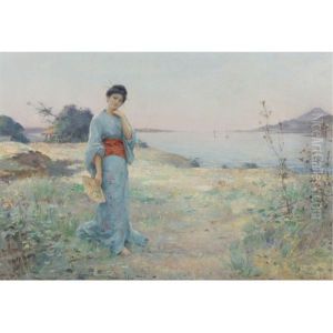 The Blue Kimono by Louis Joseph Raphael Collin