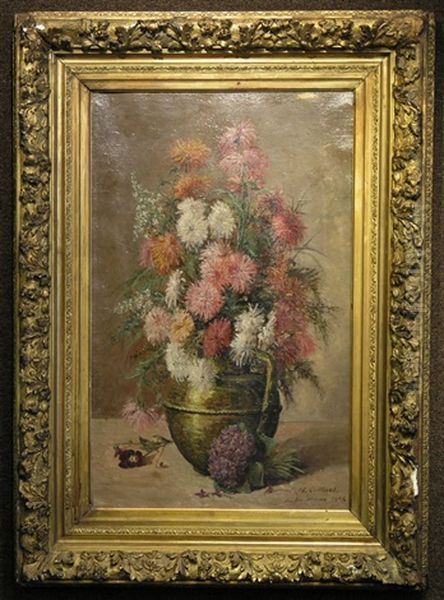 Still Life With Hydrangea And Chrysanthemums - view 1
