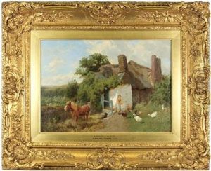 A Cornish Cottage Near St. Just by Charles Collins II