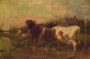 Cows At Pasture by Charles Collins II