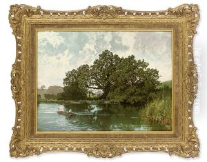 Paddington Mill Pond, Near Abinger, Surrey by Charles Collins II
