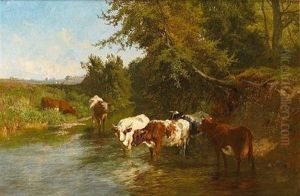 Cattle Watering by Charles Collins II