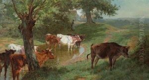 Cattle Watering by Charles Collins II