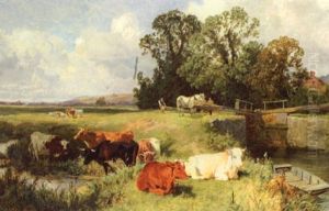 Cattle By A Lock Cattle By A Lock