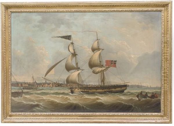 The Snow Elizabeth Entering Liverpool Harbor - view 1