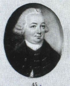 A Gentleman In Blue Coat And Matching Waistcoat by Richard Collins