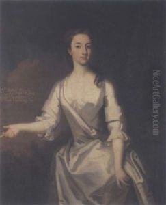 Portrait Of Mrs. Battell by Richard Collins