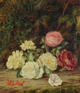 Still Life Of Roses by Thomas Collins