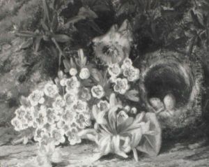 Blutenzweige Und Vogelnest by Thomas Collins