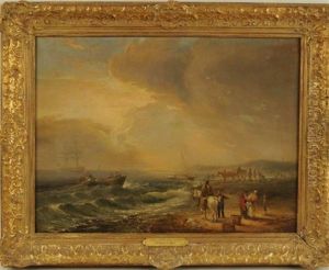 Coastal Scene With Figures