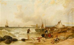 Travelers By The Beach by William Collins