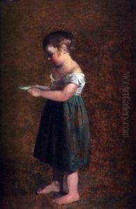 Young Girl With Bowl Of Milk Young Girl With Bowl Of Milk