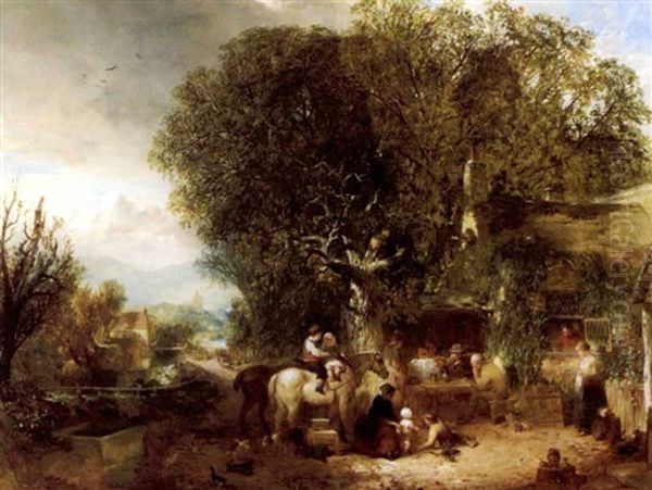 A Village Tavern Scene - view 1