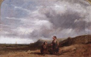 Children On A Beach by William Collins