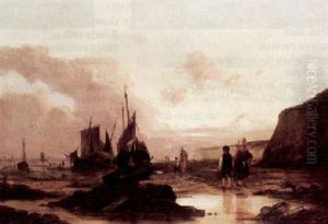 Fisherfolk On The Beach by William Collins